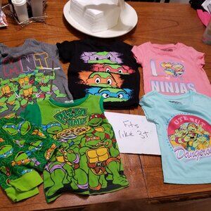 TMNT tshirts Teenage Mutant Ninja Turtles 3t